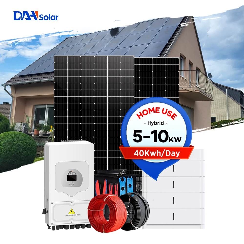 Residential Hybrid Solar System 5kw 5kva 5000w Solar Panels Solar Panel ...