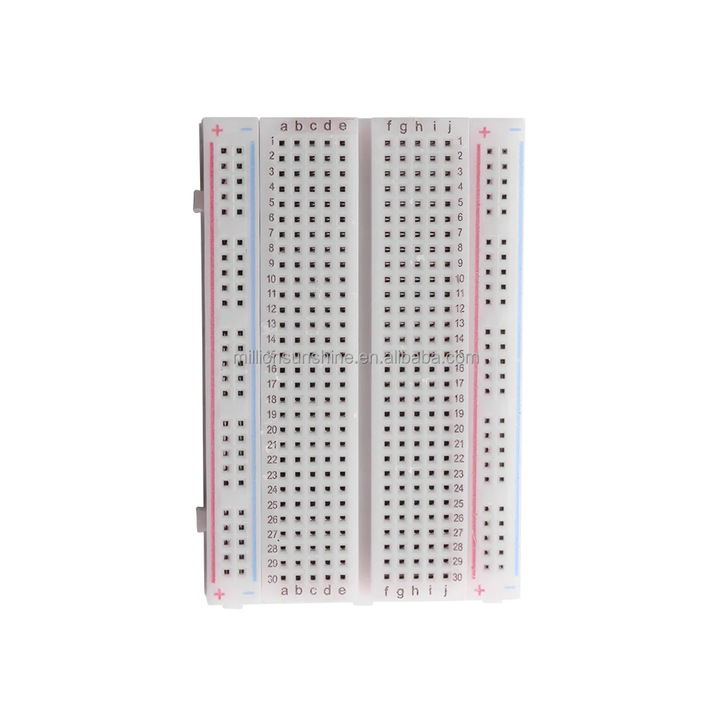 400 Tie Points ハンダレスPCBブレッドボード BB-801 プロトタイプ汎用ミニブレッドボード Arduino Proto Raspberry Pi DIYキット用