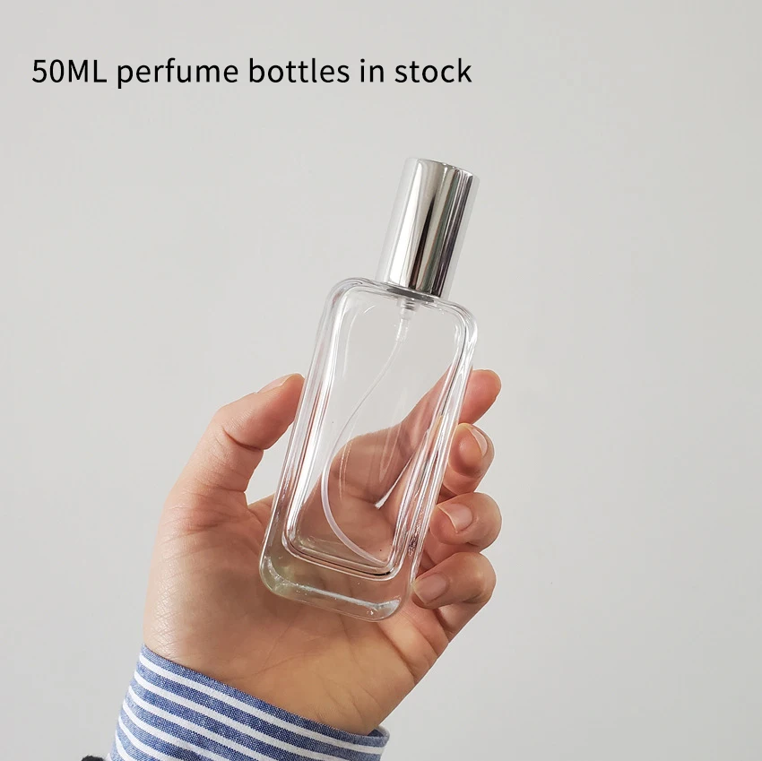 Source Flat Wholesale Wood Design Packaging Hot Sell Simple Empty 50ml  Perfume Spray Bottle on m.