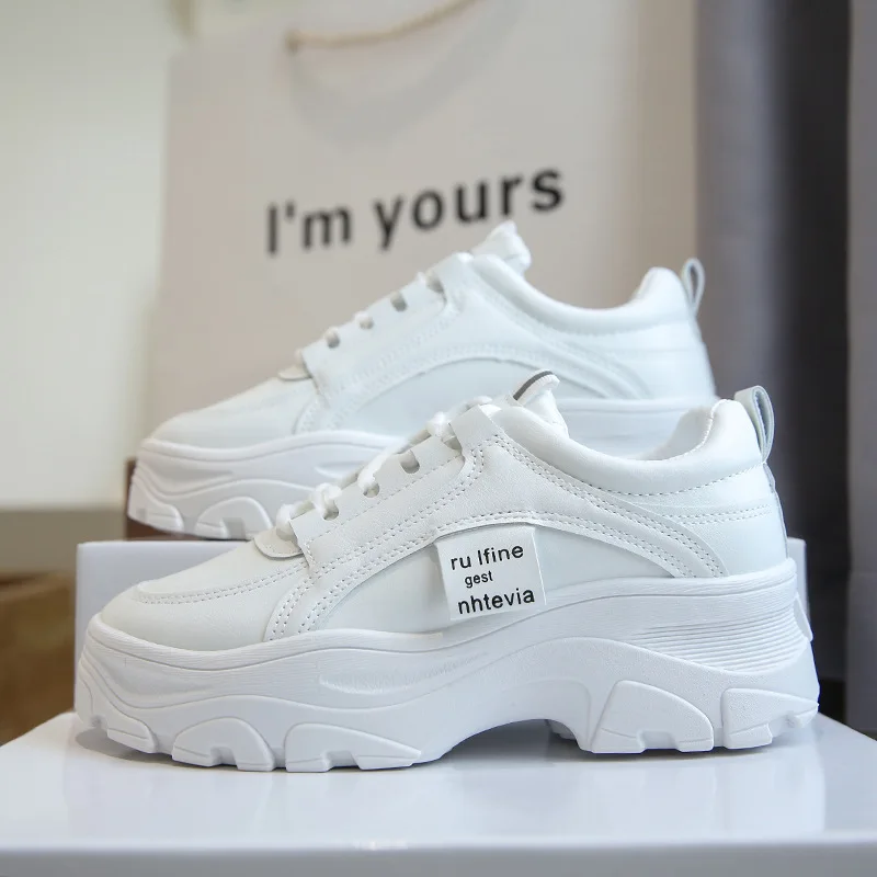 White Casual Shoes Womens Sale Wholesale Women's Sneakers Durable