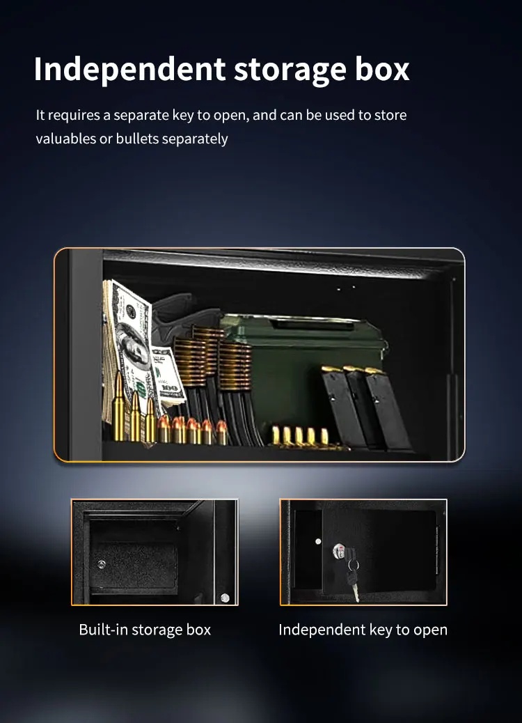 CEQSAFE China Manufacturer High-end Home Furniture Steel Gun Safe Cabinet supplier