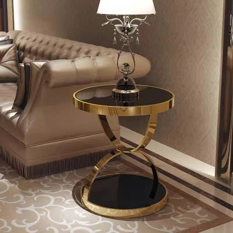 Living Room Furniture Antique End Black And Gold Sofa Table French
