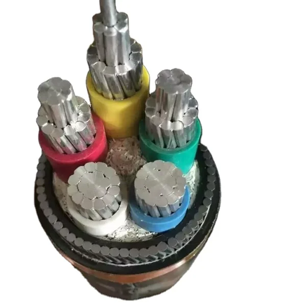 低電圧YJLV220.6/1kv 4*35mm2 NAYY/NA2XY銅/アルミニウム導体XLPE/PVC絶縁装甲電力ケーブル