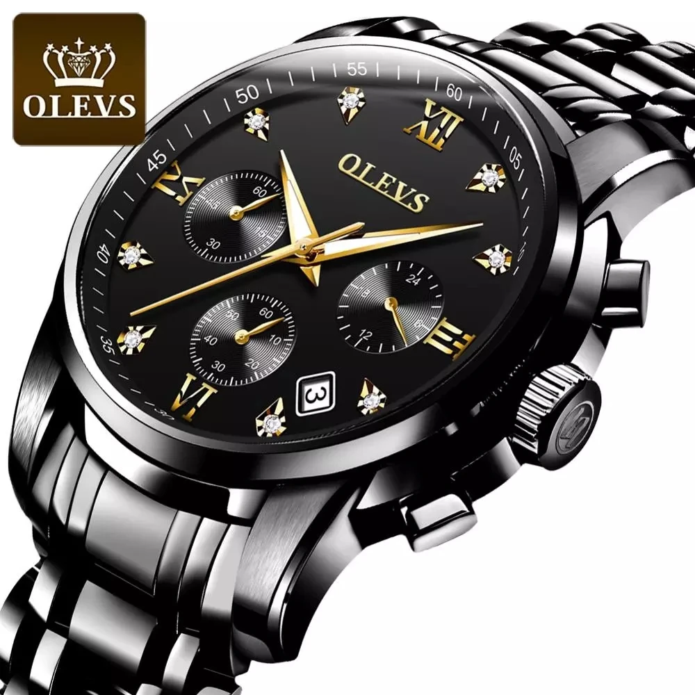 Wholesale OLEVS 2858 Wristwatch Mens Luminous Watches Luxury Brand