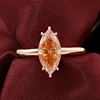 Real solid 18K gold moissanite diamond ring
