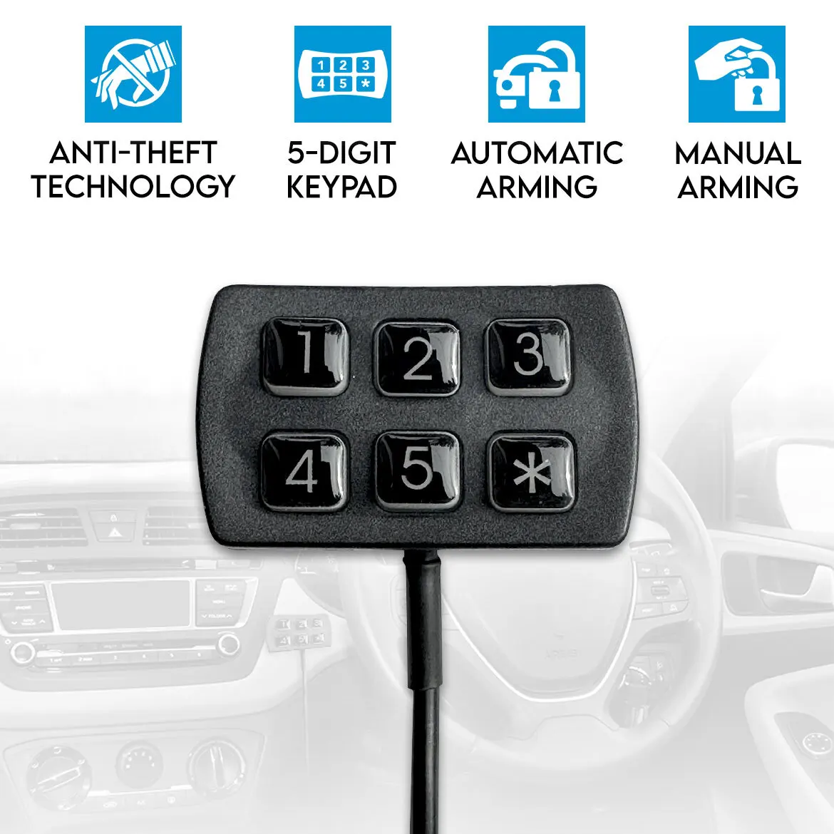 Password Keyboard Vehicle Immobilizer System 658 Engine Lock Car