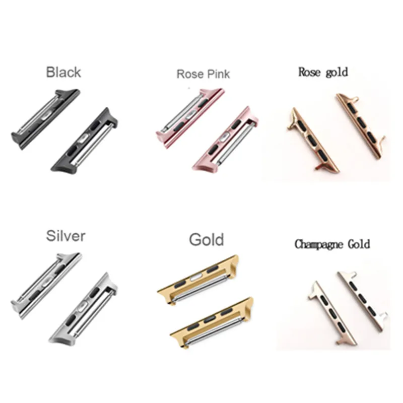 Spring Bar Watch Strap Connector Adapter Compatible with Apple Watch Band, for IWatch Attachment/Clip/Clasp/Hardware/Lug