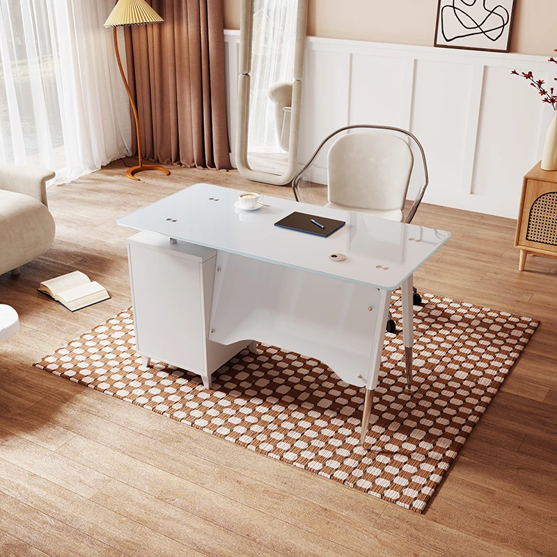 Factory Wholesale Administrative Office Furniture Glass Office Computer Desk Home Student