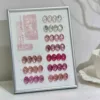 10 color pink sequins-good color plate-three certificates
