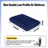 Blue Low Double, Hand Pump, 137*190*23cm