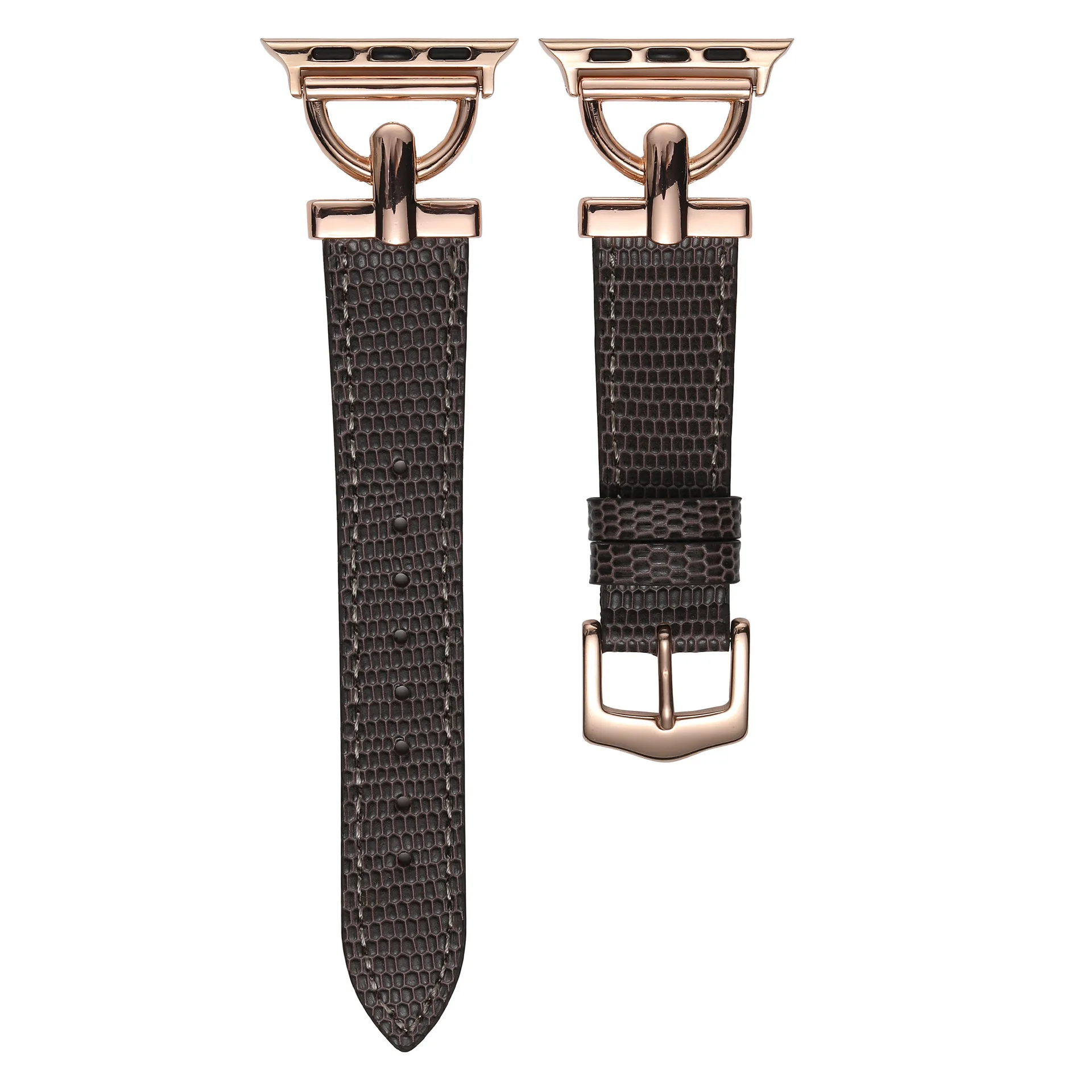 Taupe - rose gold buckle