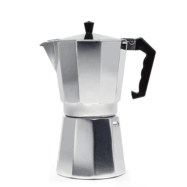 Mini Moka Pot with Cup Capacity and Made of Aluminum Material