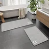 New generation diatomaceous earth bathroom mat - cat head beige