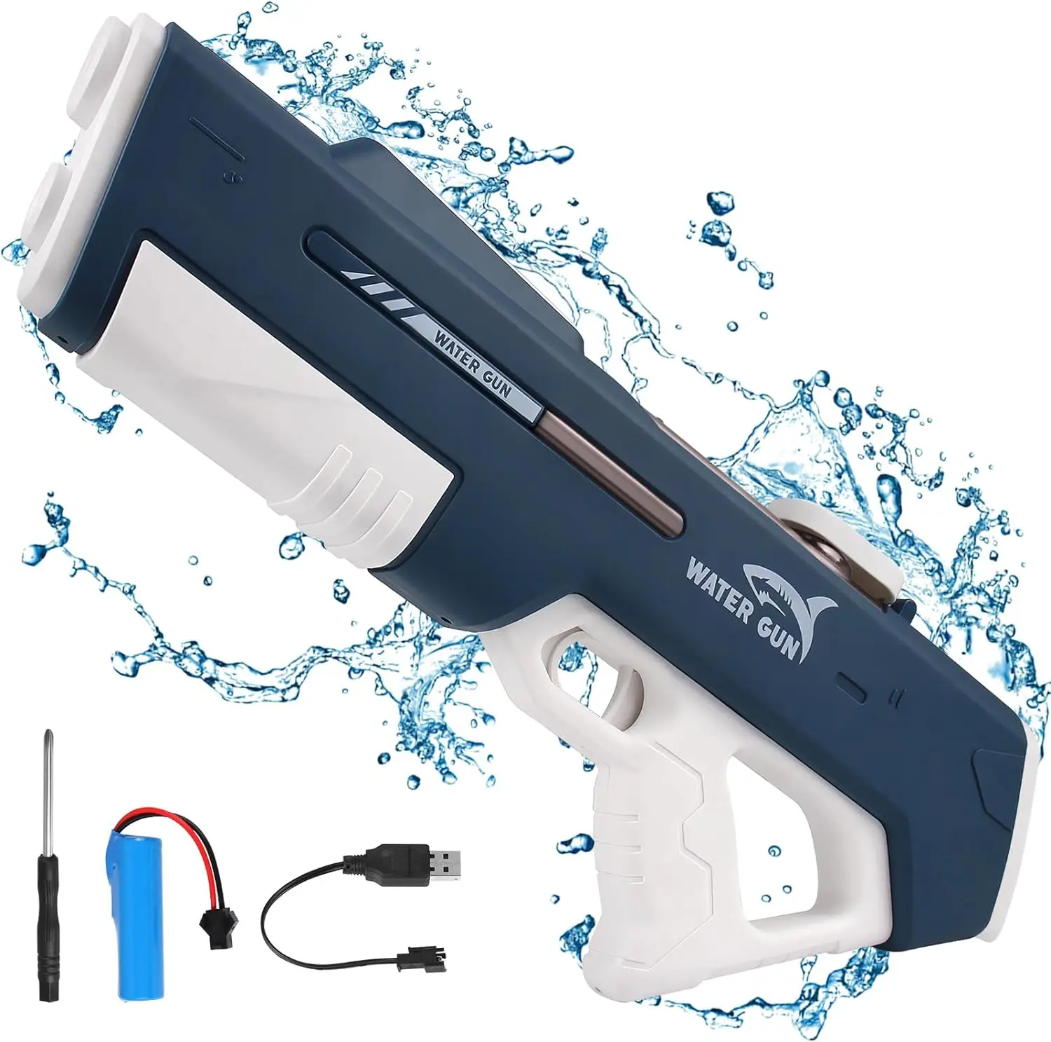 RapidJet Pro - Pistolet à Eau électrique à Impulsion, Recharge Automatique à Un Bouton, 7 Types d'effets d'éclairage LED, Puissant Pistolet à Eau de Combat Ultime for Adultes(Pink RapidJet Pro - Pistolet à Eau électrique à Impulsion, Recharge Automatique à Un Bouton, 7 Types d'effets d'éclairage LED, Puissant Pistolet à Eau de Combat Ultime for Adultes(Pink