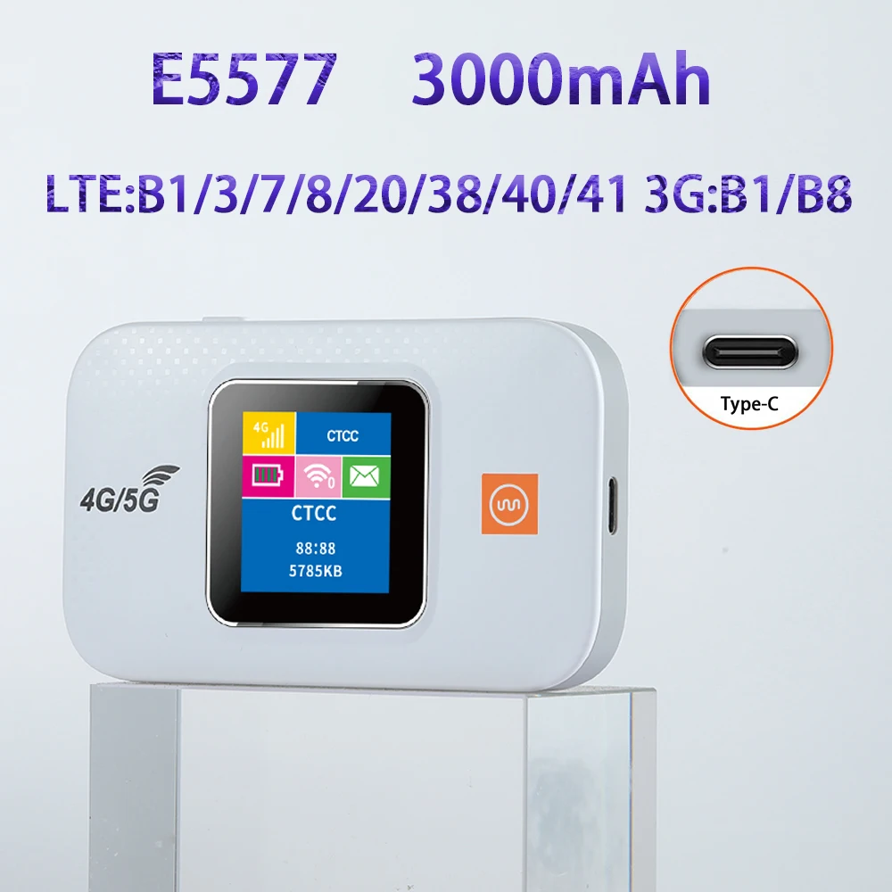 OEM E5577  most powerful wifi router outdoor router access point  192. 168.8.1 wireless router with 3000mah battery