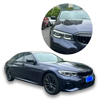 Factory direct sales 1.52*17M BMW carbon blue film PPf car packaging vinyl roll gloss color-changing film