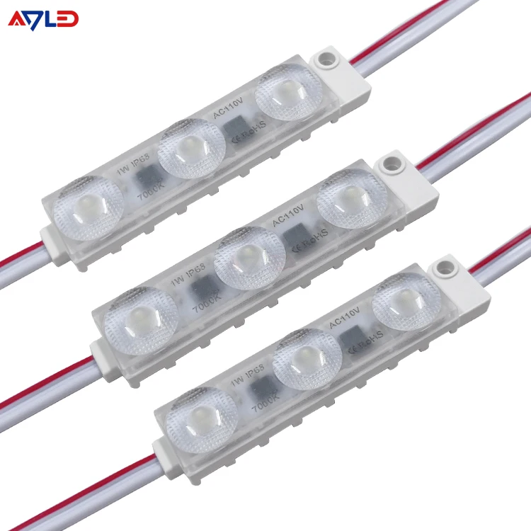 High Brightness 7000K IP68 Led Module Outdoor 3 Led Ac 220V 110V UL CE Rohs Listed Led Module Signage Light Led Module