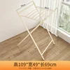 Perchero para ropa, estilo estándar, color blanco hueso, 110 cm de alto.