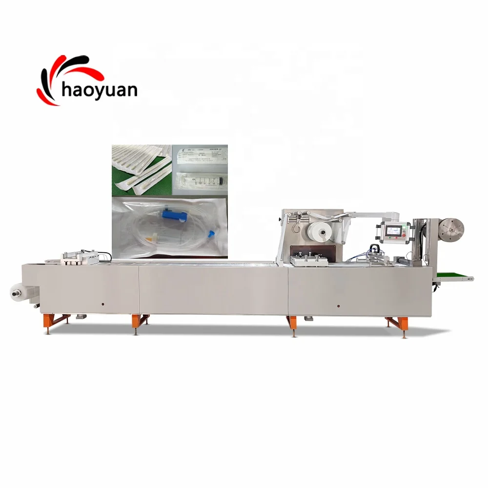 HY-420 HAOYUAN Automatische Einwegmedizinische Wattebäuschirurgisches Werkzeug Plastikblister Verpackungsmaschine