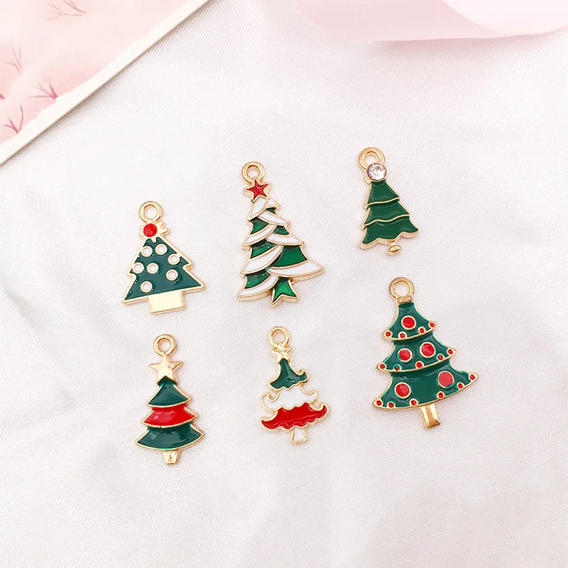 christmas enamel charms