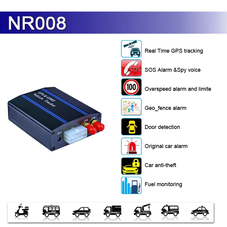 4G Vehicle Gps Real Time Tracking Device ACC Detection Gps Tracker NR008 for Car Remotely Cut off Fuel