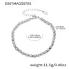 E667-steel color oval bracelet 1656cm