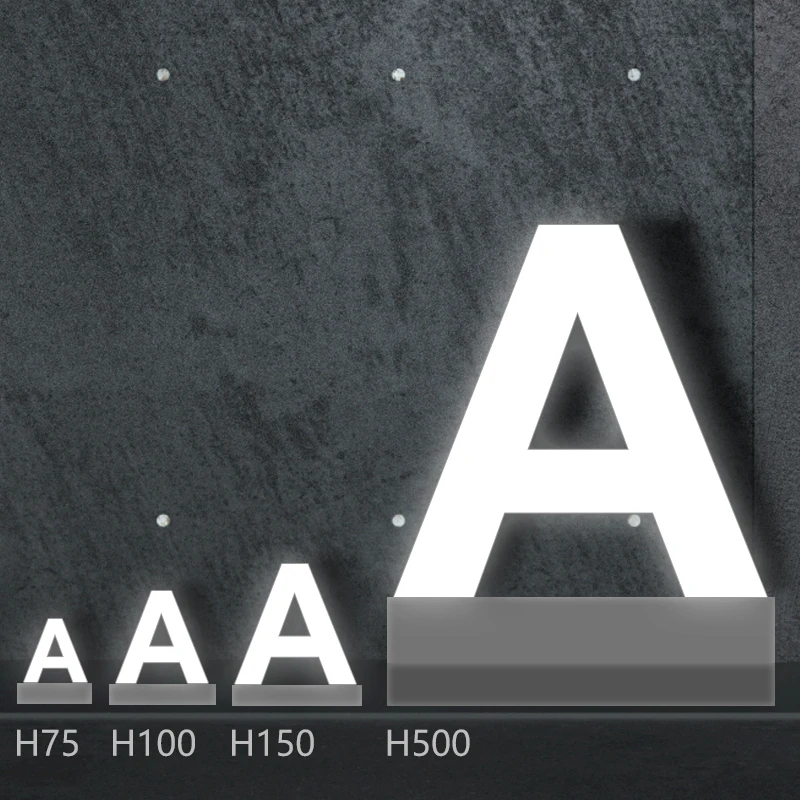 ABCMIX Magnetic LED Alphabets, Counter Display DIY LED Letter, Numbers ...