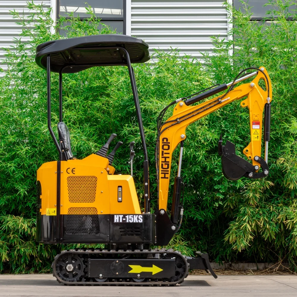 HT15-KS 1,5 тонналык CE EPA Engine EURO5 Crawler Micro Digger Bagger Кичинекей Мини Баггер Мини Экскаватор