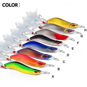 10g Artificial Metal Spoon Long Throw Bait Fishing Lure S-shape Jigging for Trout Saltwater Fish & Pike – Metal Jig – view 5