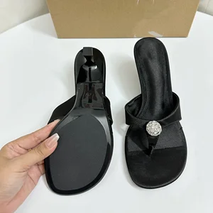 QuiteS 2026 Women's Summer Casual & Evening Party Sandals High Heel Diamond Thin Heels Open Toe Design Sexy & Stylish