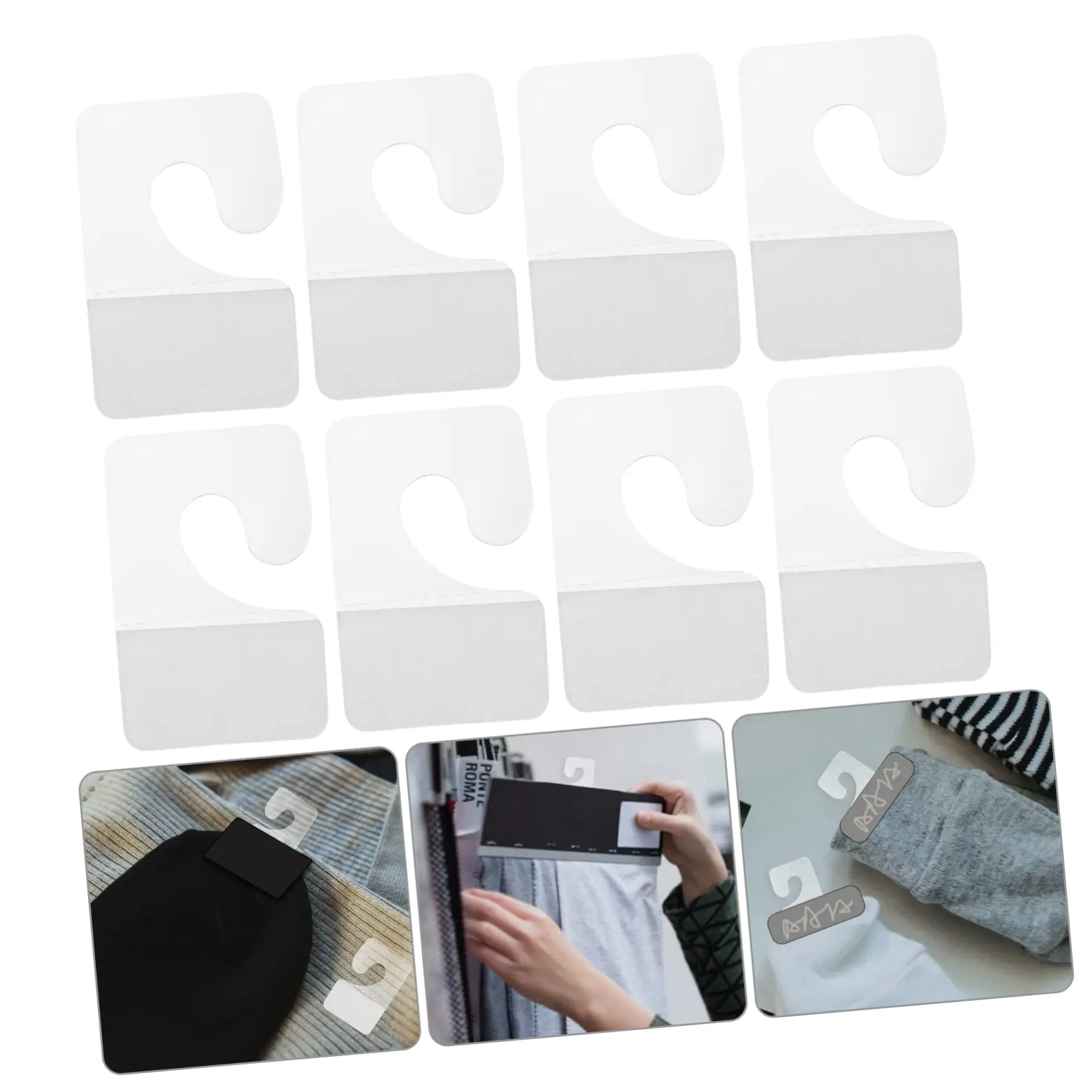 Самоклеящиеся навесные вкладки с прозрачным отверстием сверхпрочные прозрачные пластиковые бирки крючки для магазина розничный дисплей