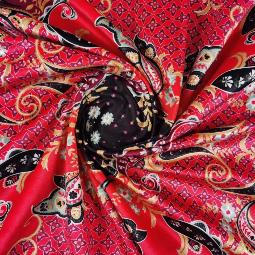 Customized Luxury Holland Velvet Paper Print Polyester Flower Velour