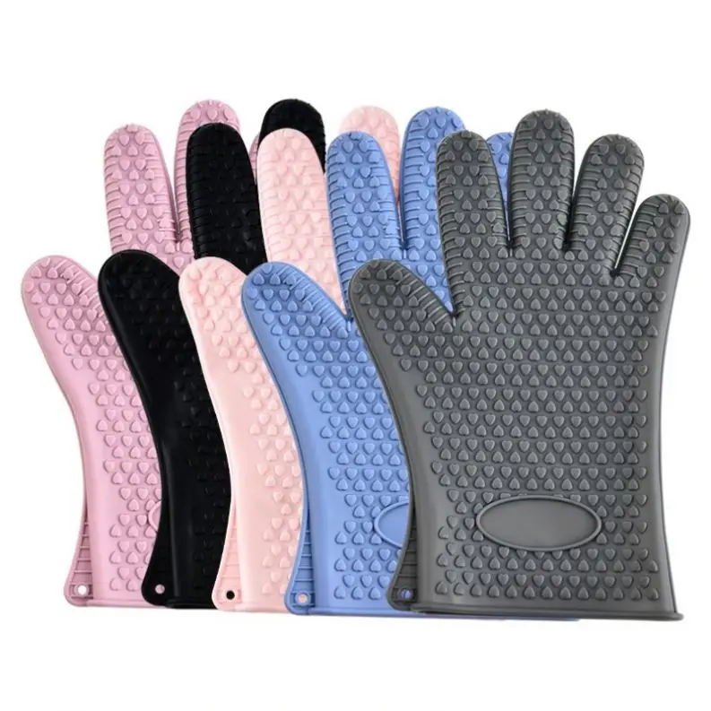 USSE Oven BBQ Gloves CE Certified Non-Slip Heat Resistant (-40C 230C) Eco-Friendly Dishwasher Safe Silicone Modern Design