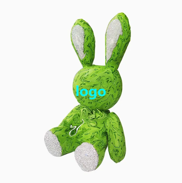 2022 оптовая цена индивидуальная кожаная мягкая кукла Bling Diamond Rag тканевая игрушка для девочек Роскошные Дизайнерские подарки мальчиков