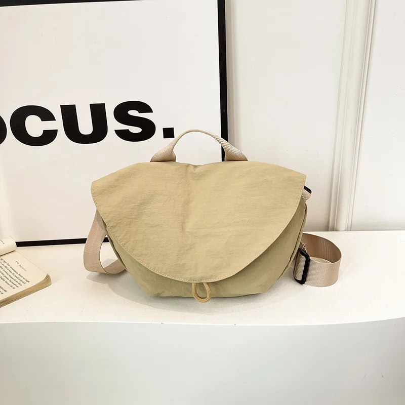 Wholesale Flap Nylon Crossbody Bag Women Men Portable Hand Carry Sling Bag Adjustable Wide Strap Daily Travel Shoulder Bag
