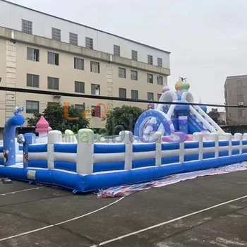 High Quality Frozen Inflatable Jumping Bouncy Castles Bounce Bed Inflatable Comfortable Outdoor Inflatable Bouncer for Amusement
