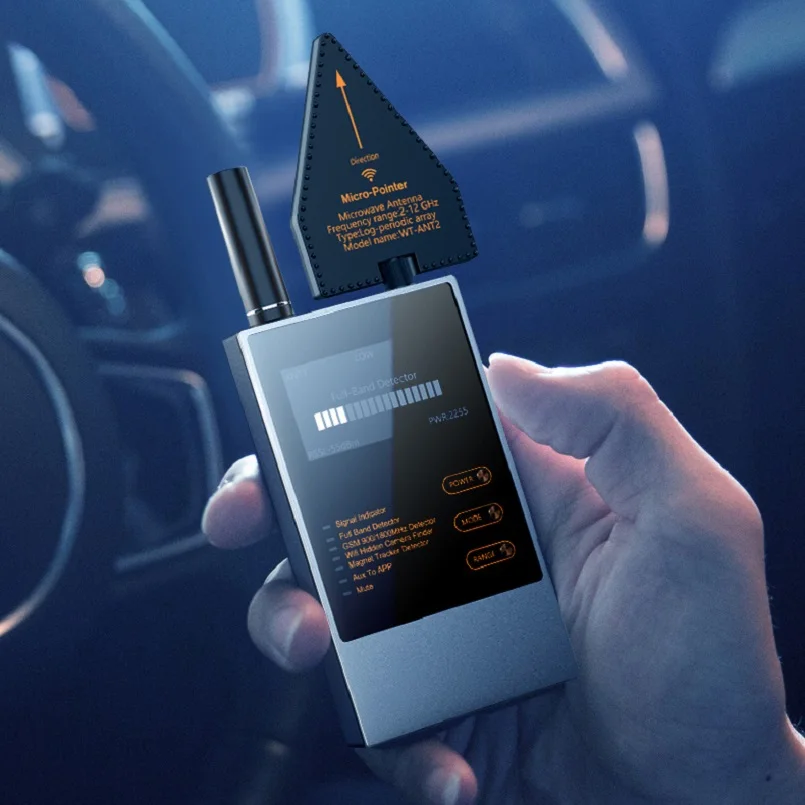 Détecteur De Signal RF Anti-espion – Trouve Caméra Cachée, GSM, Audio – Neuf