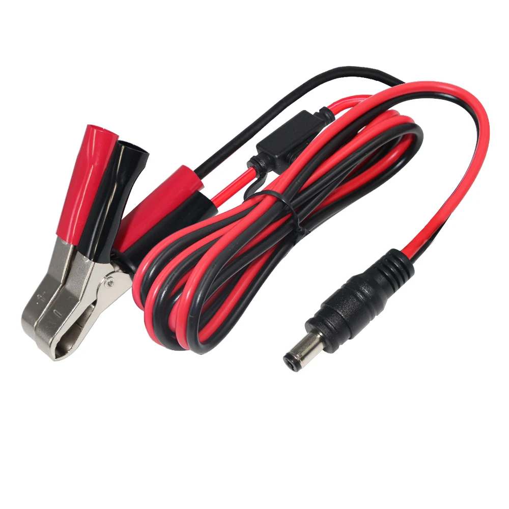 Power Kit Jumper Dc Connector Extension Cord Yellow and Green Solar Panel Cable for Battery Copper Crocodile Clip