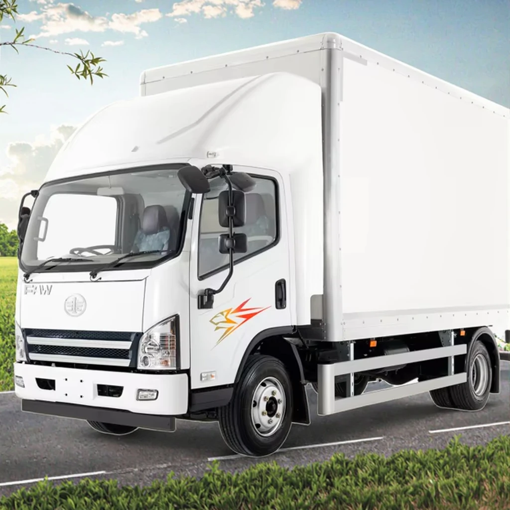 Competitive Price 5 Ton Mini Cargo Truck New Diesel Van with Refrigerator Left Steering Rear Camera Euro 5 Emission Standard