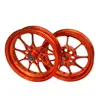 10 Inch Disc Brake Wheel Set Orange for Honda Dio 50