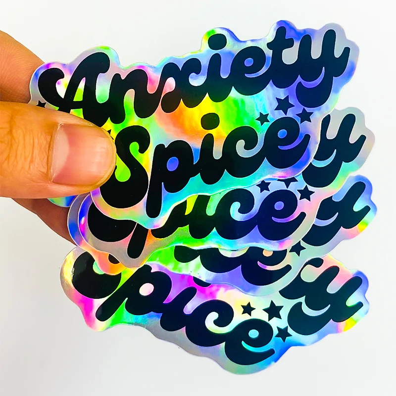 Custom Design Personalized Logo Self Adhesive Waterproof PVC Vinyl Cartoon Die Cut Sticker