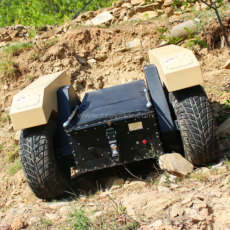 UGV Robot Chassis Armored Wheeled Electric Car All Terrain Chassis