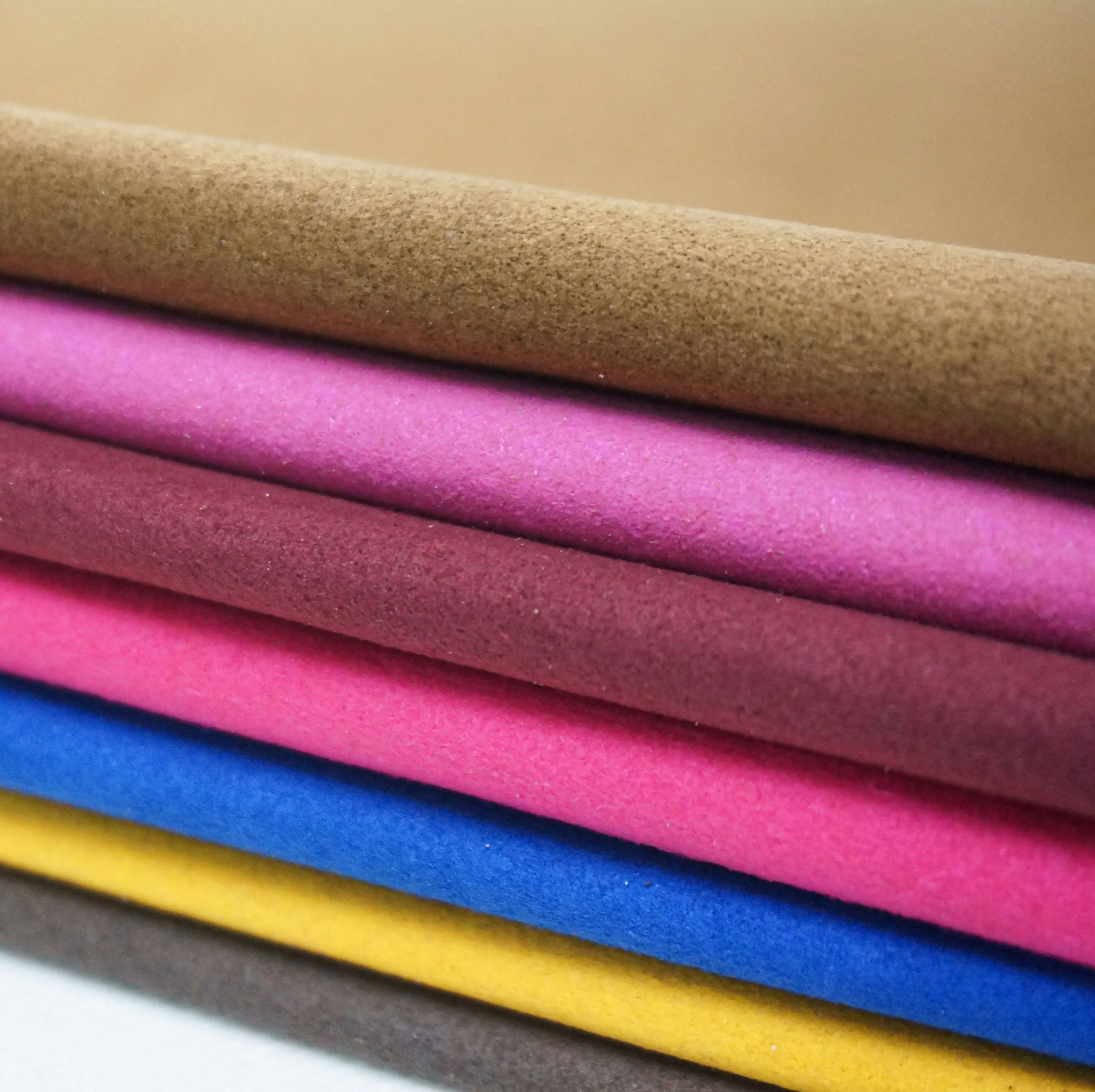 High Quality Leather Microfiber Suede Suede Fabric for Handbags Shoe Sofa Upholstery Fabric