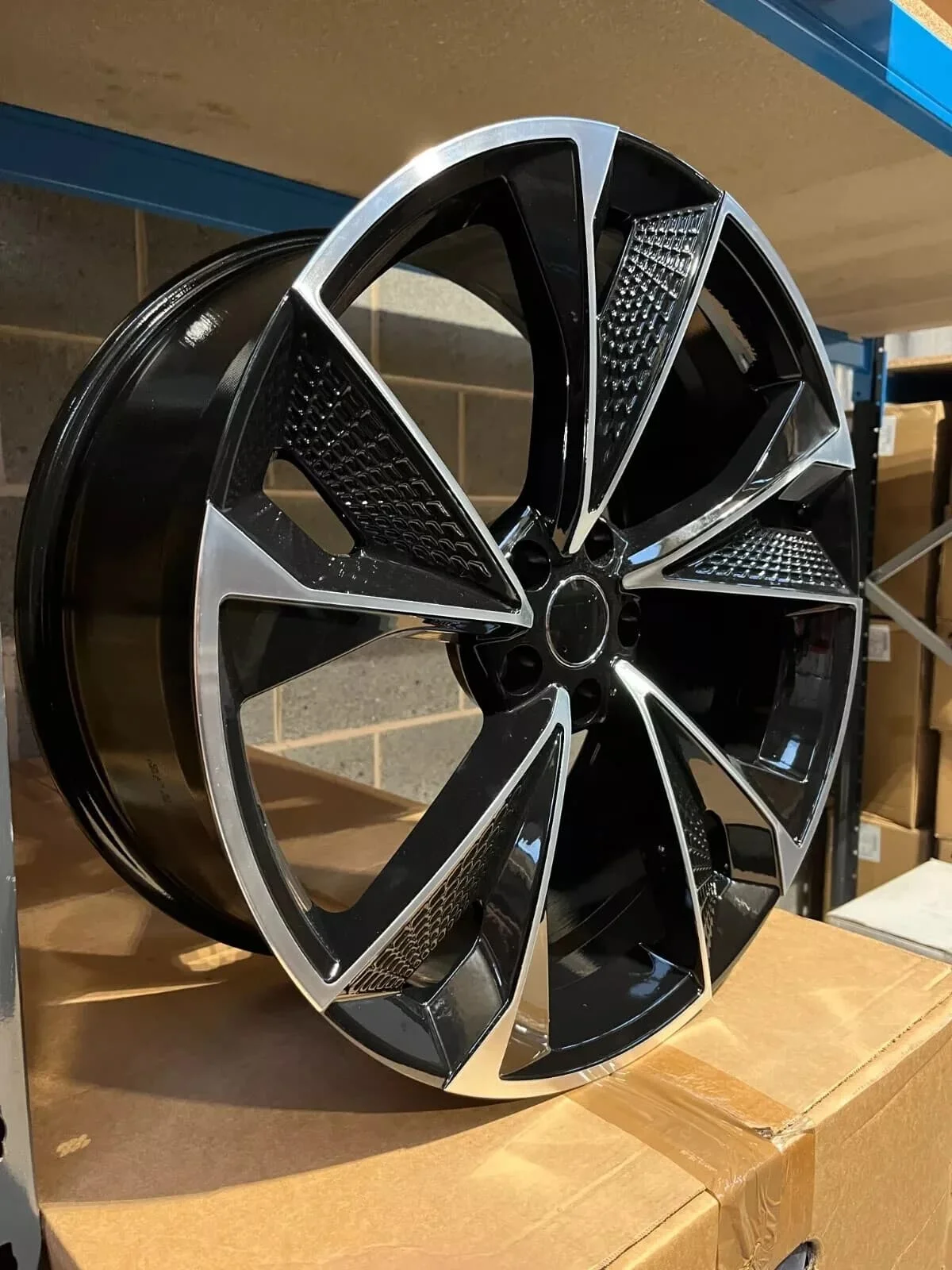 1-Piece Monoblock Wheel 5x114.3 5x120 5x112 Custom Forged Wheel 9J Et35 for bmw X4 Audi A4 A5 A6 A7 A8 RS7 2020 Style Black - Image 4
