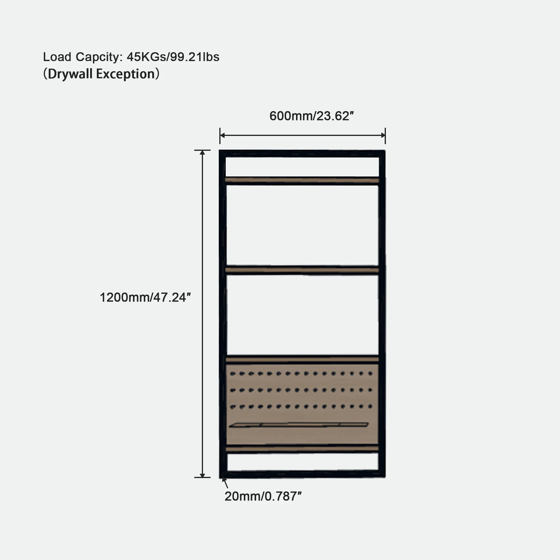 ODM&OEM Factory Sale 90 Degree Garden Style Wall-mounted Display Shelf Floating Shelves Retail Wall Shelves supplier