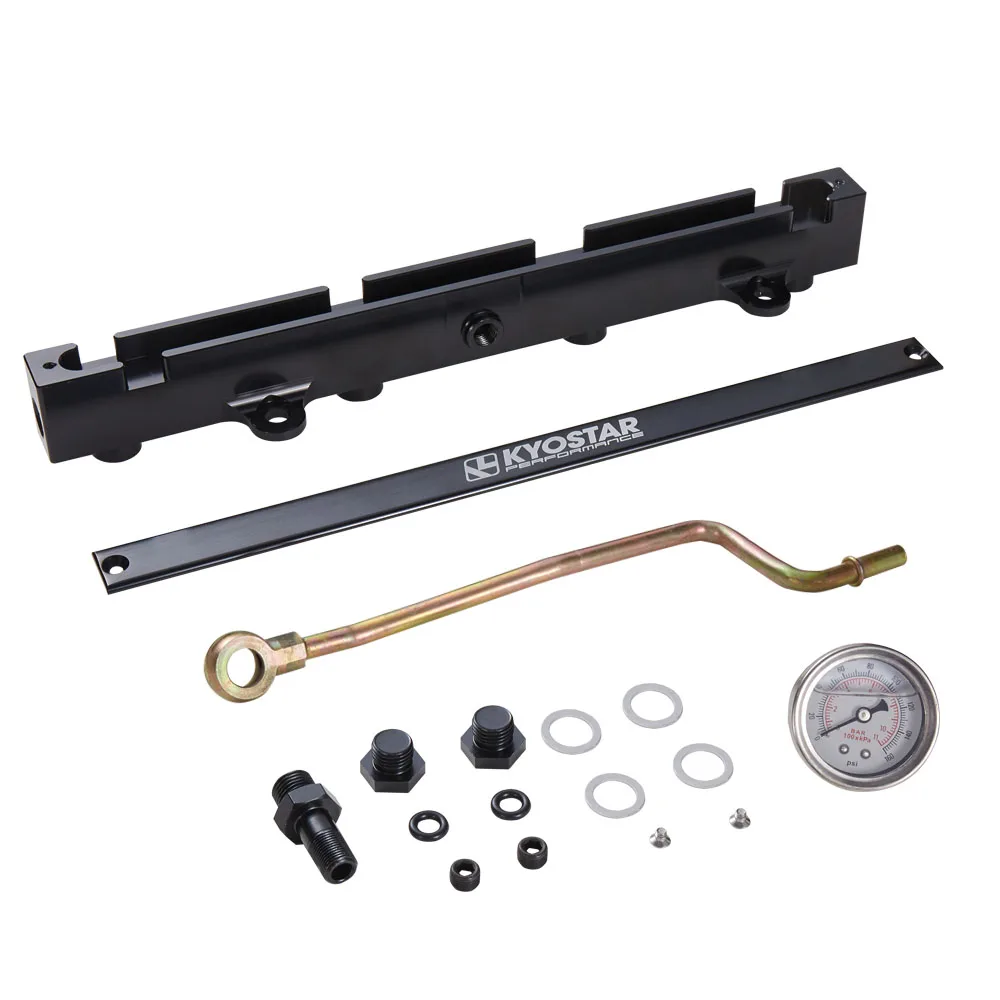 Aluminum Fuel Injector Rail Kit For 2002-2006 Honda Civic K20 A2 Z1 A3 Type-S 2.0L Compatible With