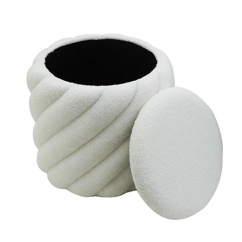 Customized Storage Ottoman Stool for Living Room Modern Inside Furniture Board