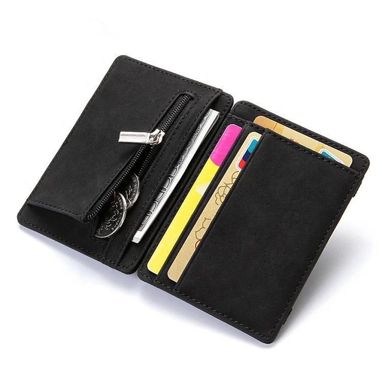 ISO BSCI Lvmh Factory Slim Customize RFID Leather Wallet Men
