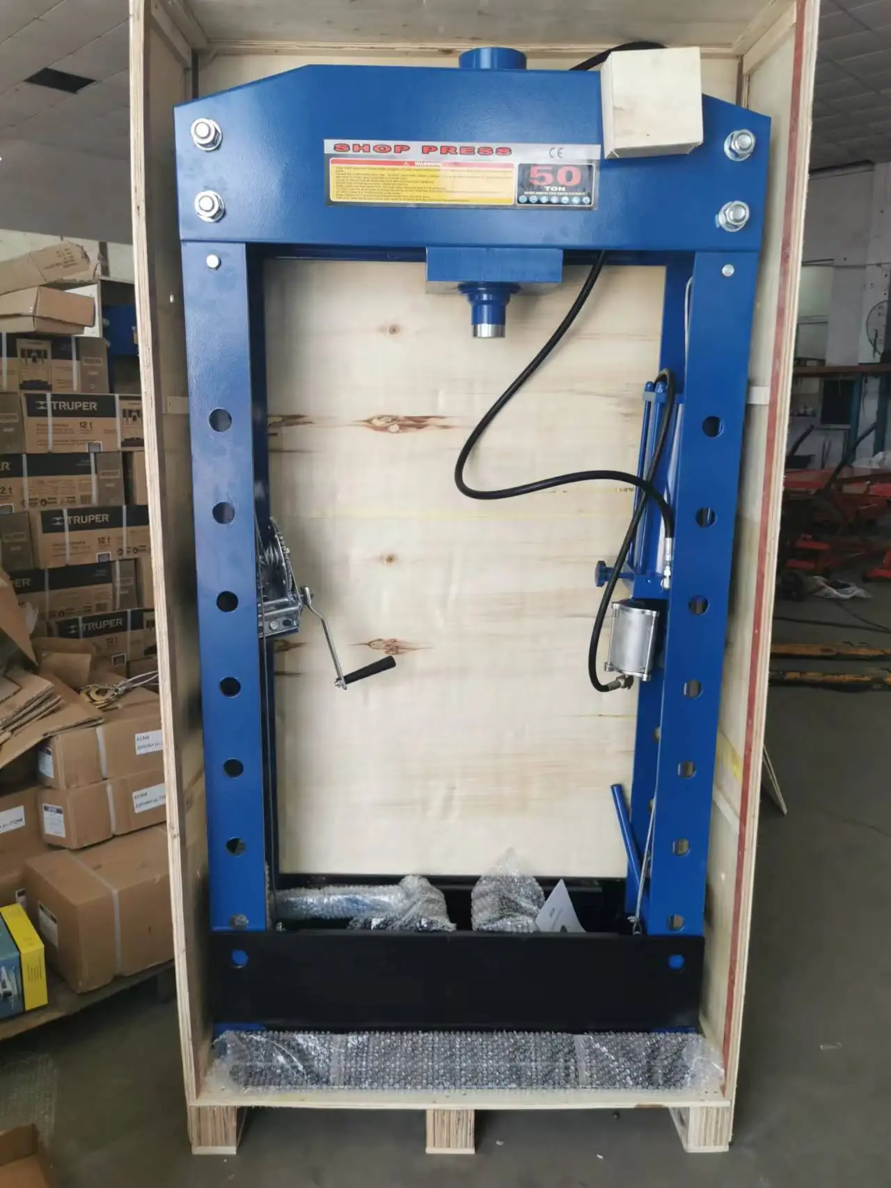 50t Air/hydraulic Pneumatic Shop Press With Gauge Ce Buy Shop Press