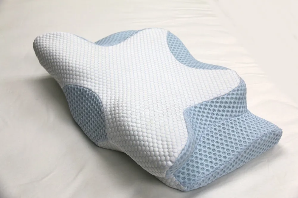 Ew Ergonomic Contour Pillow for Neck and Shoulder Pain Relief  Cervical Memory Foam Neck Pillow Sleeper Pillow